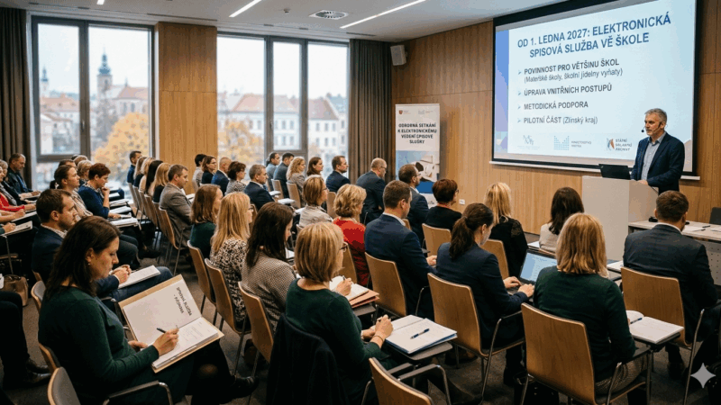Příprava na elektronické vedení spisové služby od roku 2027 ve školách